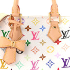 LV X TM Monogram Multicolor Speedy Bandouliere 25 White