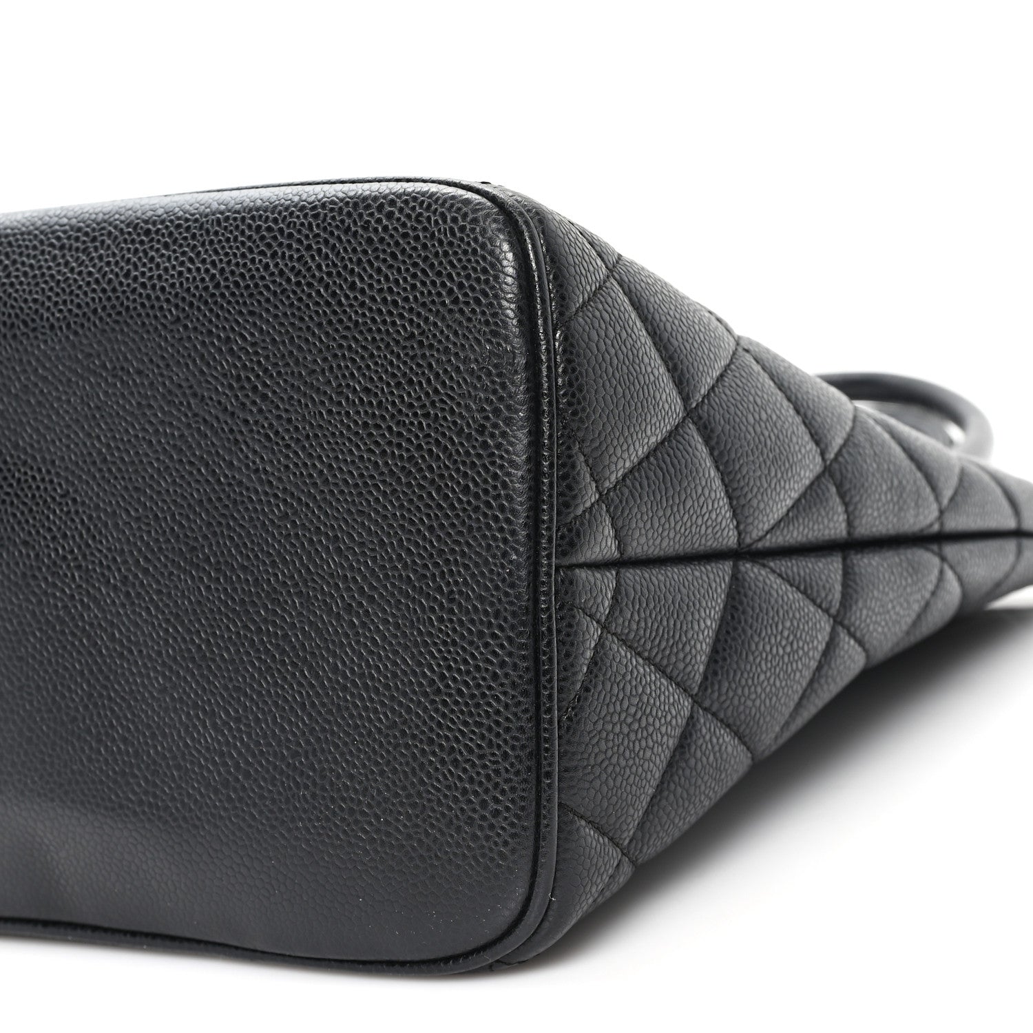 Caviar Quilted Medallion Tote Black