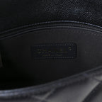 Iridescent Caviar Quilted Mini My Perfect Flap Black