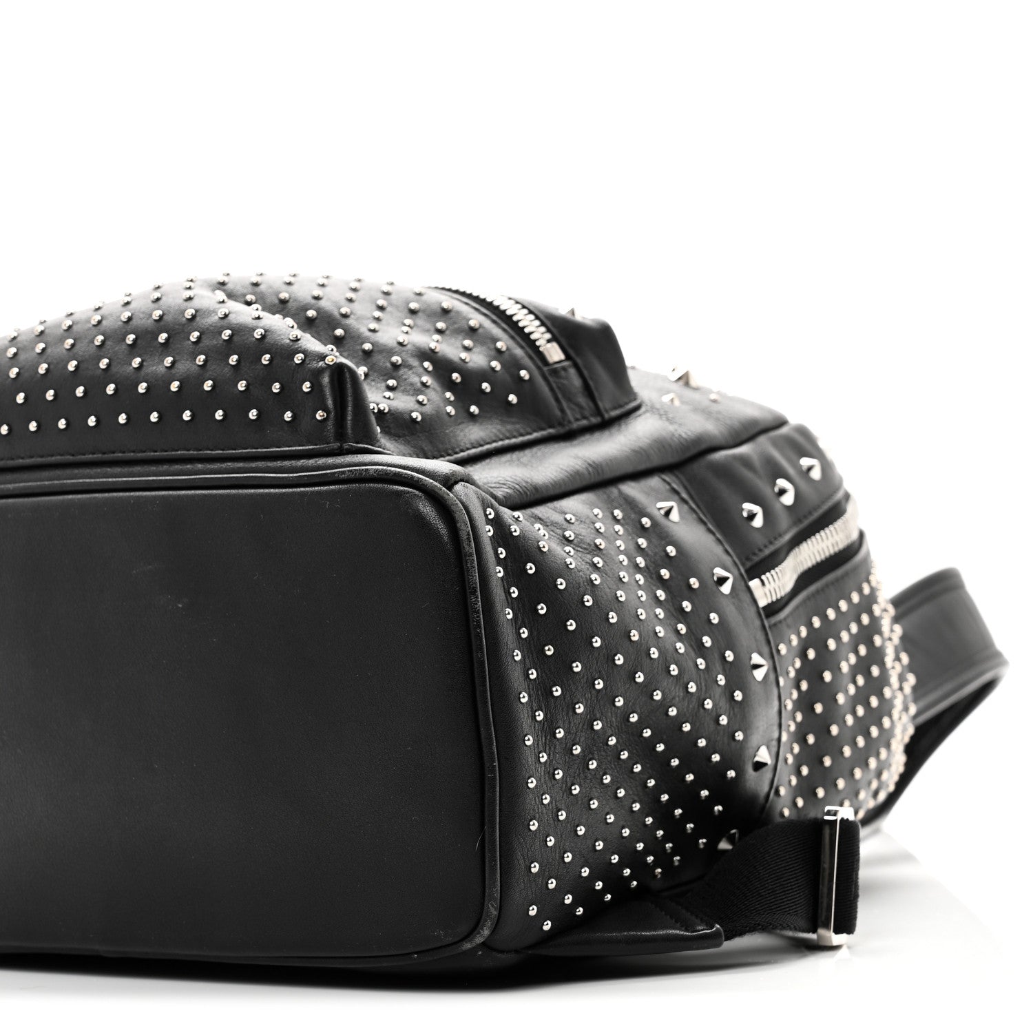 Calfskin Studded Small Stark Backpack Black