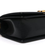 Caviar Chevron Quilted Medium Boy Flap Black