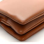 Smooth Lambskin Trio Crossbody Flap Bag Soft Tan