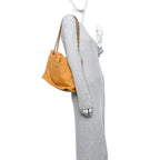 Ultra Soft Suede Calfskin Natural Beauty Tote Yellow