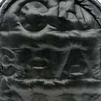 Nylon Embossed Small Doudoune Backpack Grey