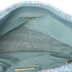 Tweed Quilted Large Chanel 19 Flap Blue Multicolor