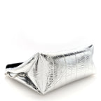 Metallic Eelskin Bobbi Bag Silver