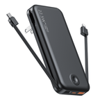 12000mAh Portable Power Bank with Built in Cables Mobile Phone Portable Charger Power Phone Charger Backup Battery for IPhone,Andriod Phone, Galaxy Ect.