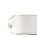 Lambskin Quilted Mini Flap Bag White