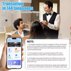 Translator Earbuds 144 Languages Real Time Online/OffLine Translation Earphones