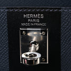 Epsom Tadelakt Chevre Mysore Casaque Etoilee Kelly Sellier 25 Ardoise Black Vert Peppermint