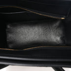 Polka Dot Snakeskin Smooth Calfskin Micro Luggage Black White