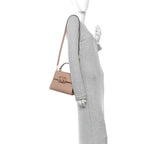 Grainy Calfskin Small VSling Top Handle Bag Poudre