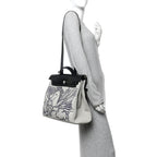 Vache Hunter Toile H Pegase Pop Herbag Zip Retourne 39 MM Bleu Indigo Ecru Black