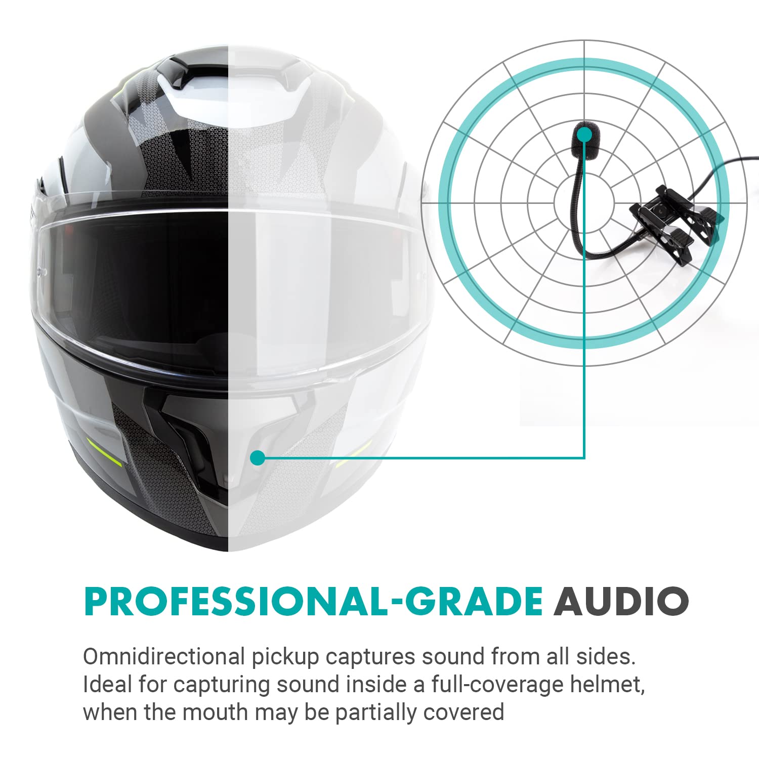 Movo ACM400 Flexible Gooseneck Omnidirectional Microphone for Motovlogging
