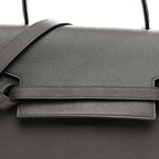 Grained Calfskin Micro Belt Bag Grey
