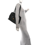 Supple Grained Calfskin Medium Soft 16 Bag Black