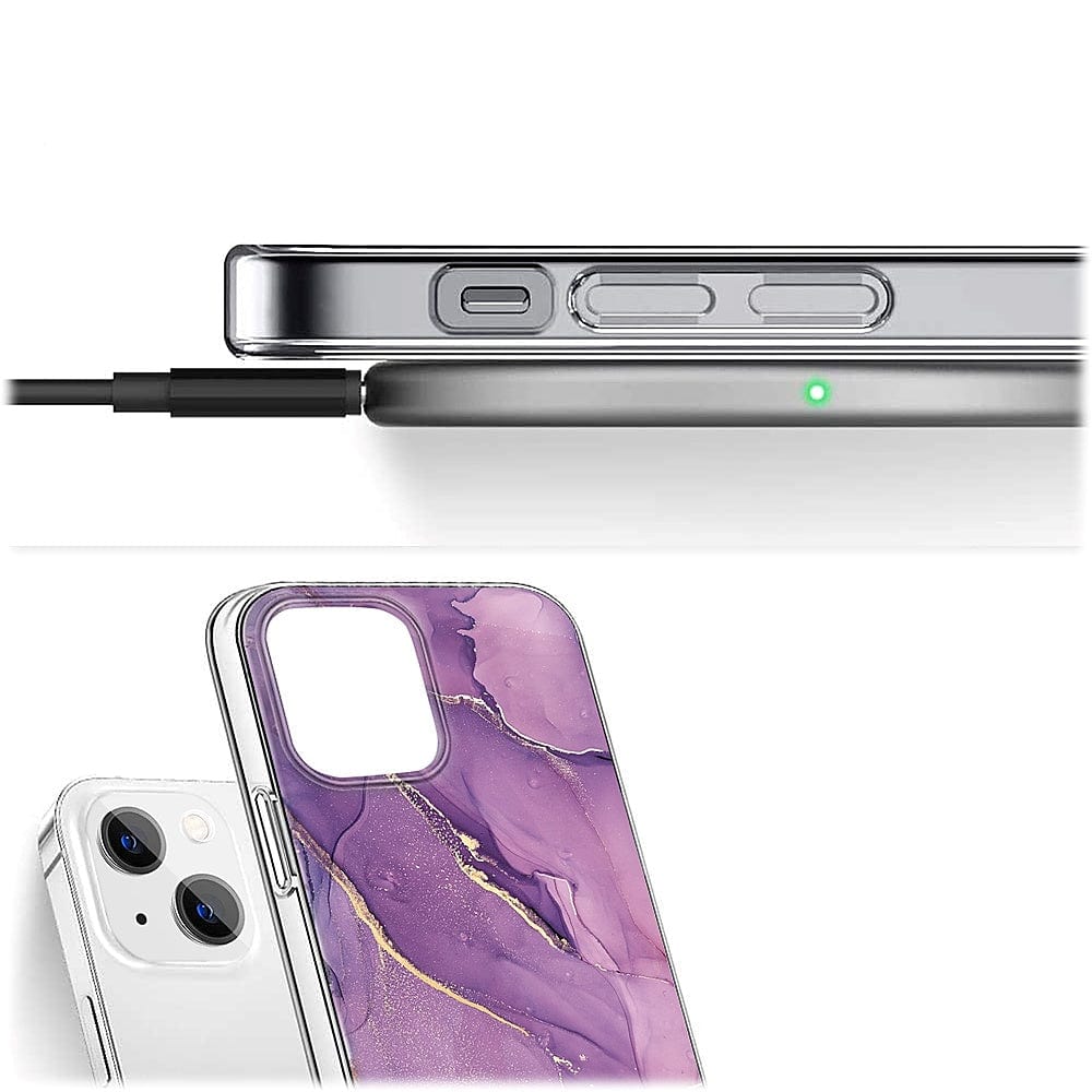 SAHARA - Inspire Series Purple Marble Case  - iPhone 14 Plus - CP00334