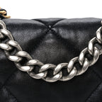 Lambskin Quilted Medium Chanel 19 Flap Black