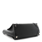 Drummed Calfskin Micro Luggage Black