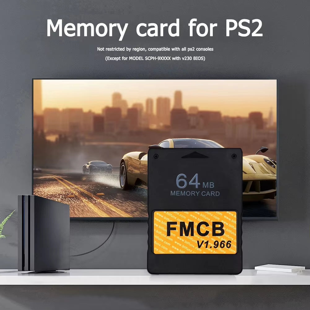 2025 Free McBoot V1.966 Memory Card for All PS2 Consoles - Sony PS2 FMCB Game Saver (8MB)