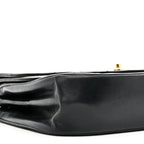 Lambskin Quilted Flap Bag Black