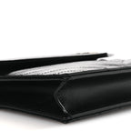 Grain De Poudre Matelasse Chevron Monogram Chain Wallet Black