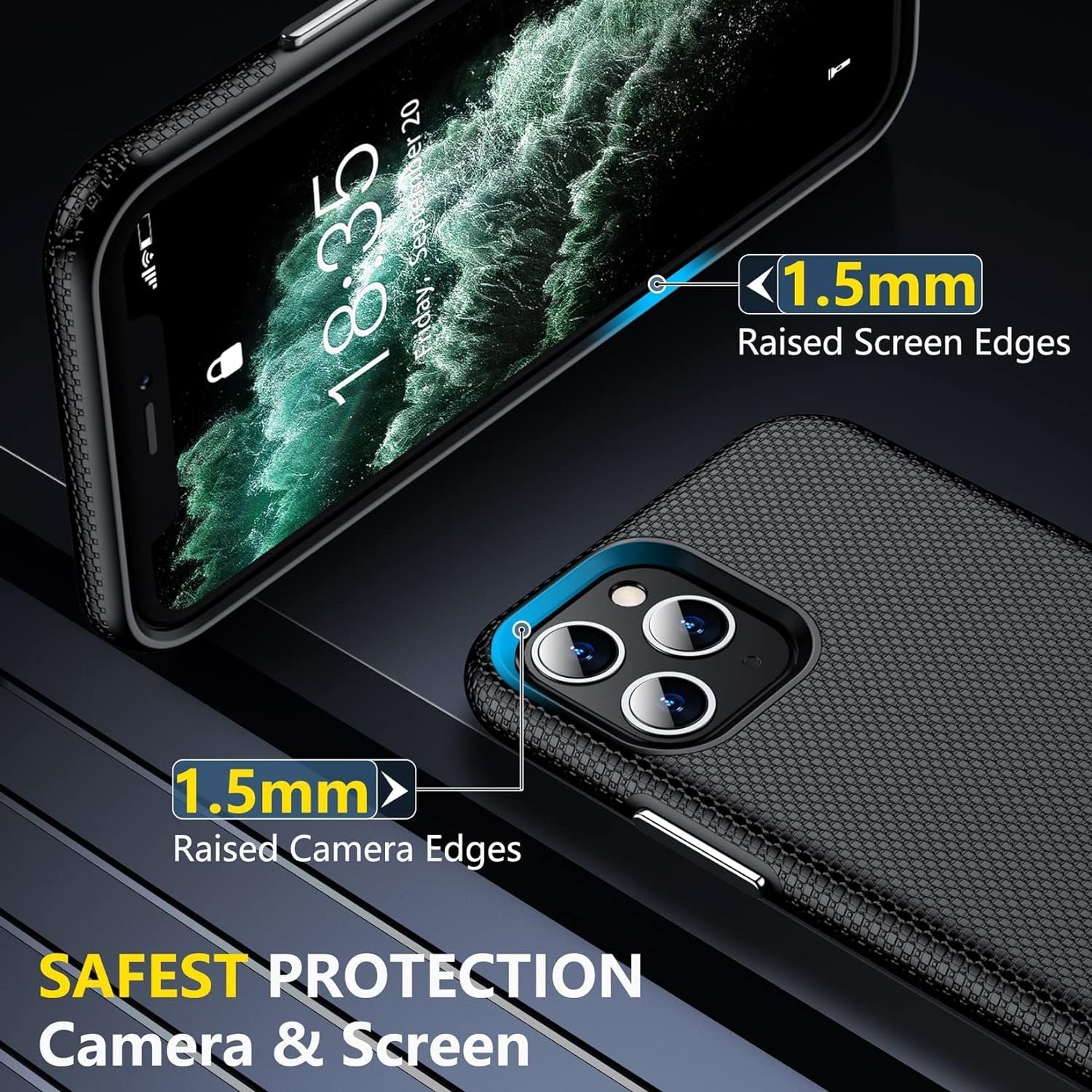 Entronix Case Compatible with iPhone 16 Plus - Anti-Slip Rugged Shockproof Cover