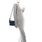 Snakeskin Small Gabrielle Hobo Blue