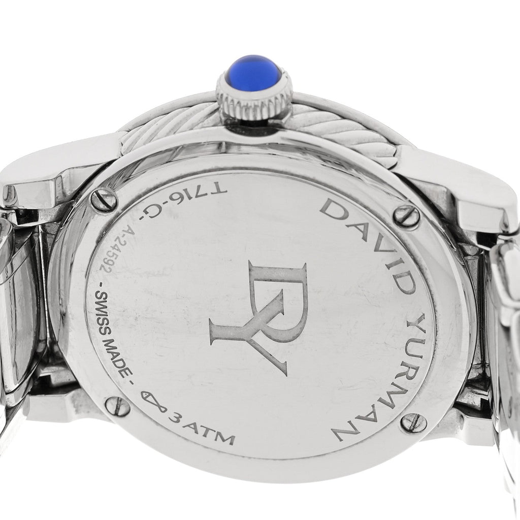 Stainless Steel Diamond Bezel Mother of Pearl 34mm Classic Quartz Watch