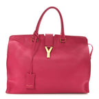 Calfskin Large Classic Y Cabas Fuchsia