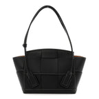 French Calfskin Maxi Intrecciato Arco 33 Black