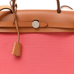 Vache Hunter Toile Herbag Zip 31 PM Rose Azalee Natural