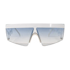 Jeremy Scott Ladies Rectangular White Signature Sunglasses