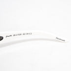 Jeremy Scott Ladies Oval White Skater Sunglasses