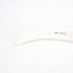 Jeremy Scott Ladies Oval White Skater Sunglasses