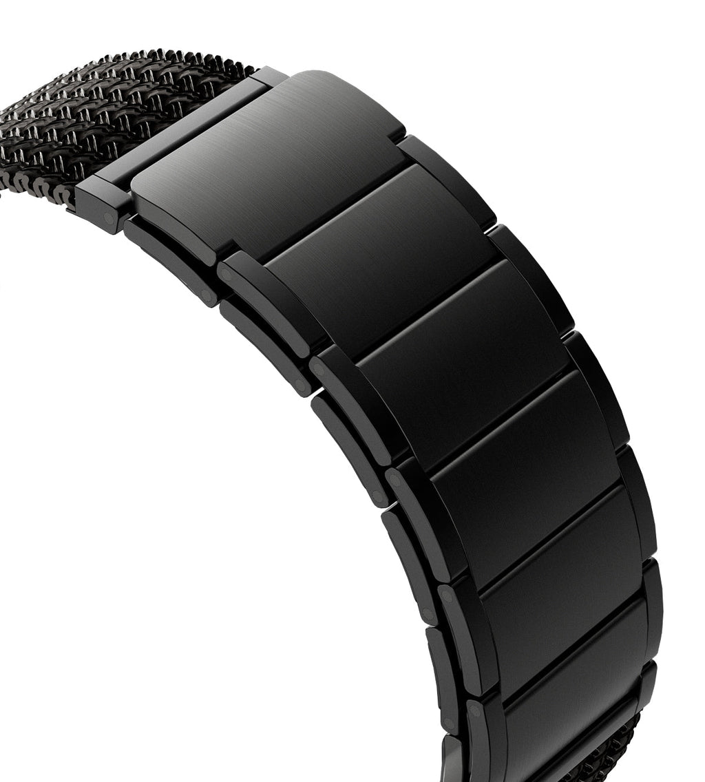KUXIU Black Stainless Steel Magnetic Apple Watch Band
