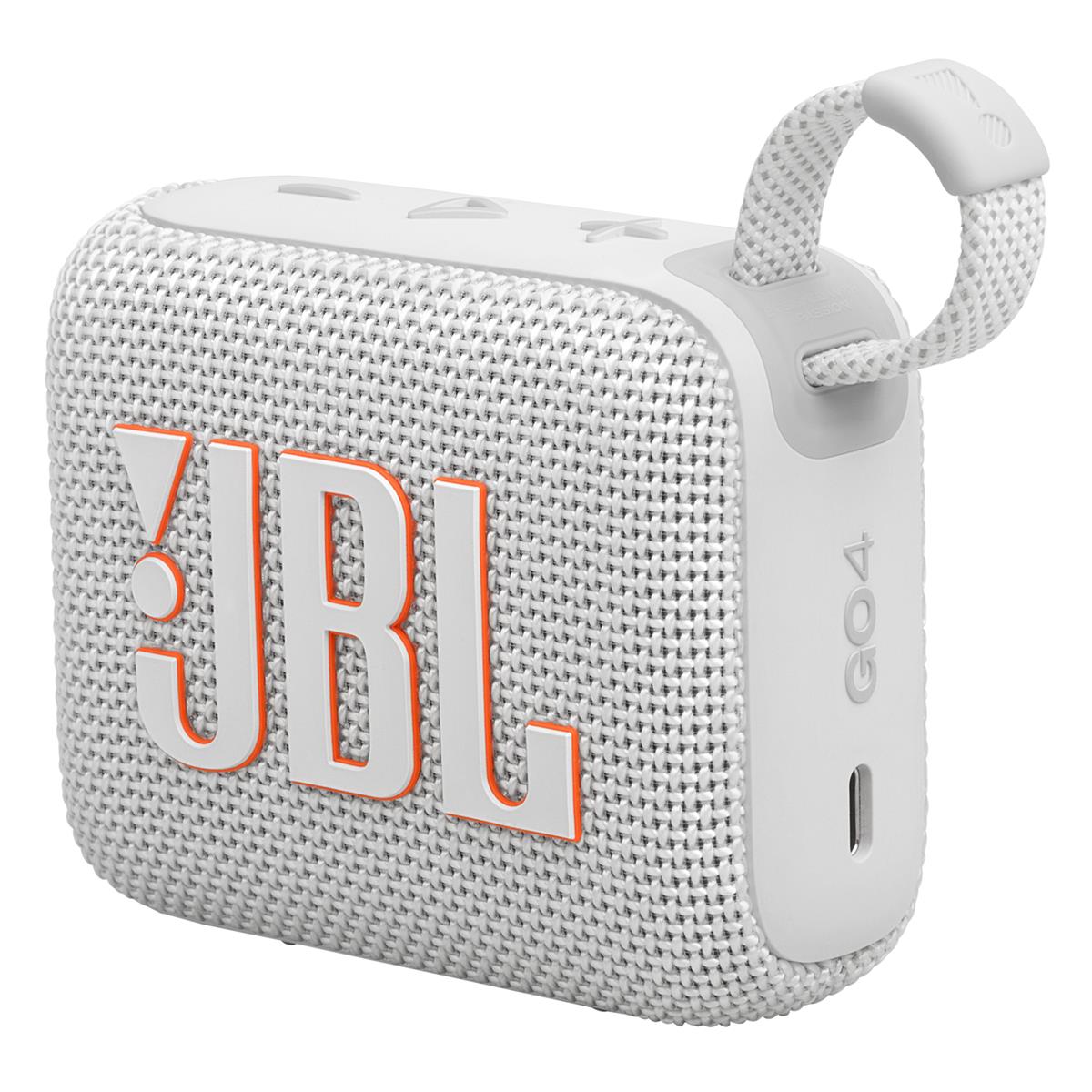 JBL Go 4 Ultra Portable Bluetooth Speaker Bundle with gSport Silicone Sleeve (White)