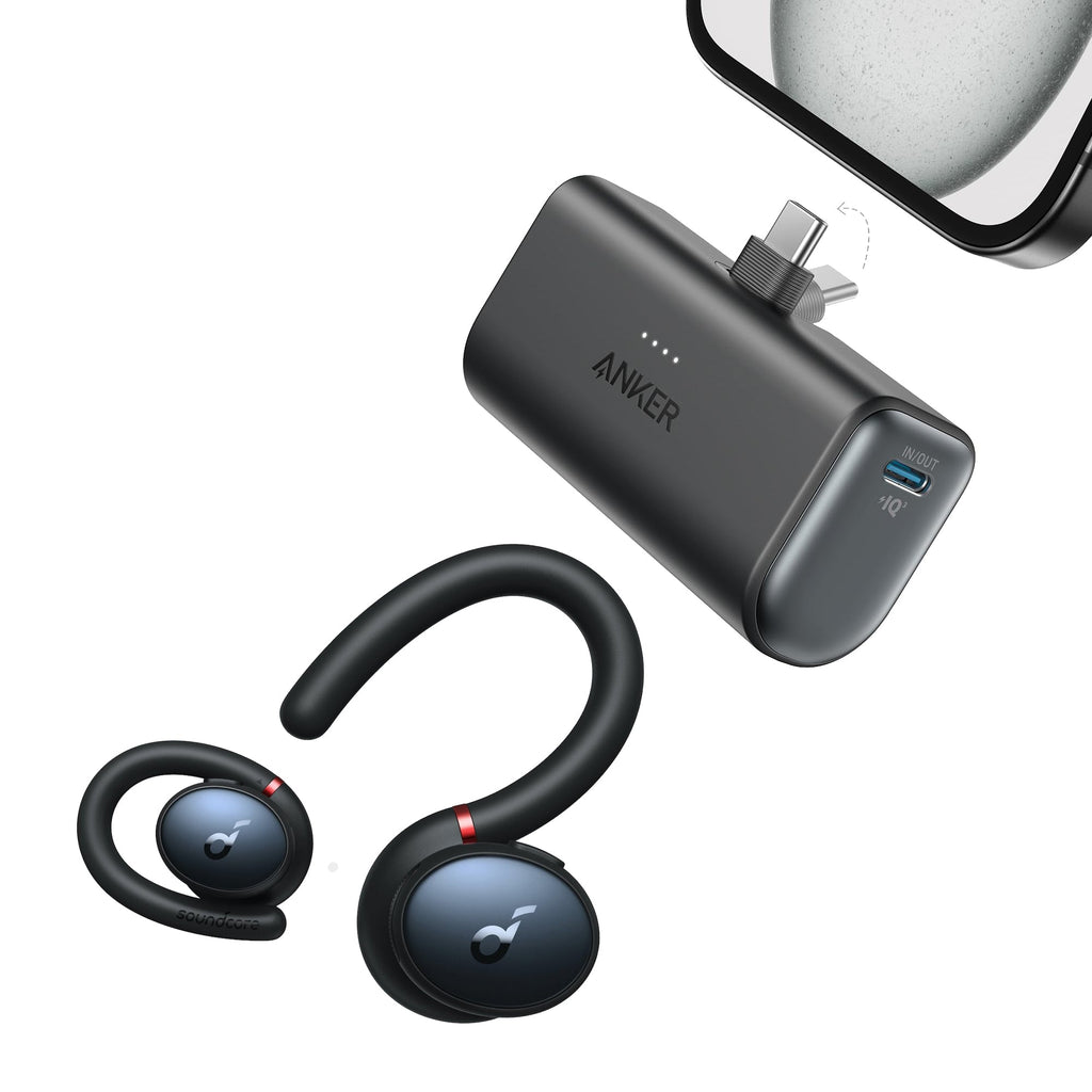 Anker Nano Power Bank (22.5W, Built-In USB-C Connector) and Sport X10