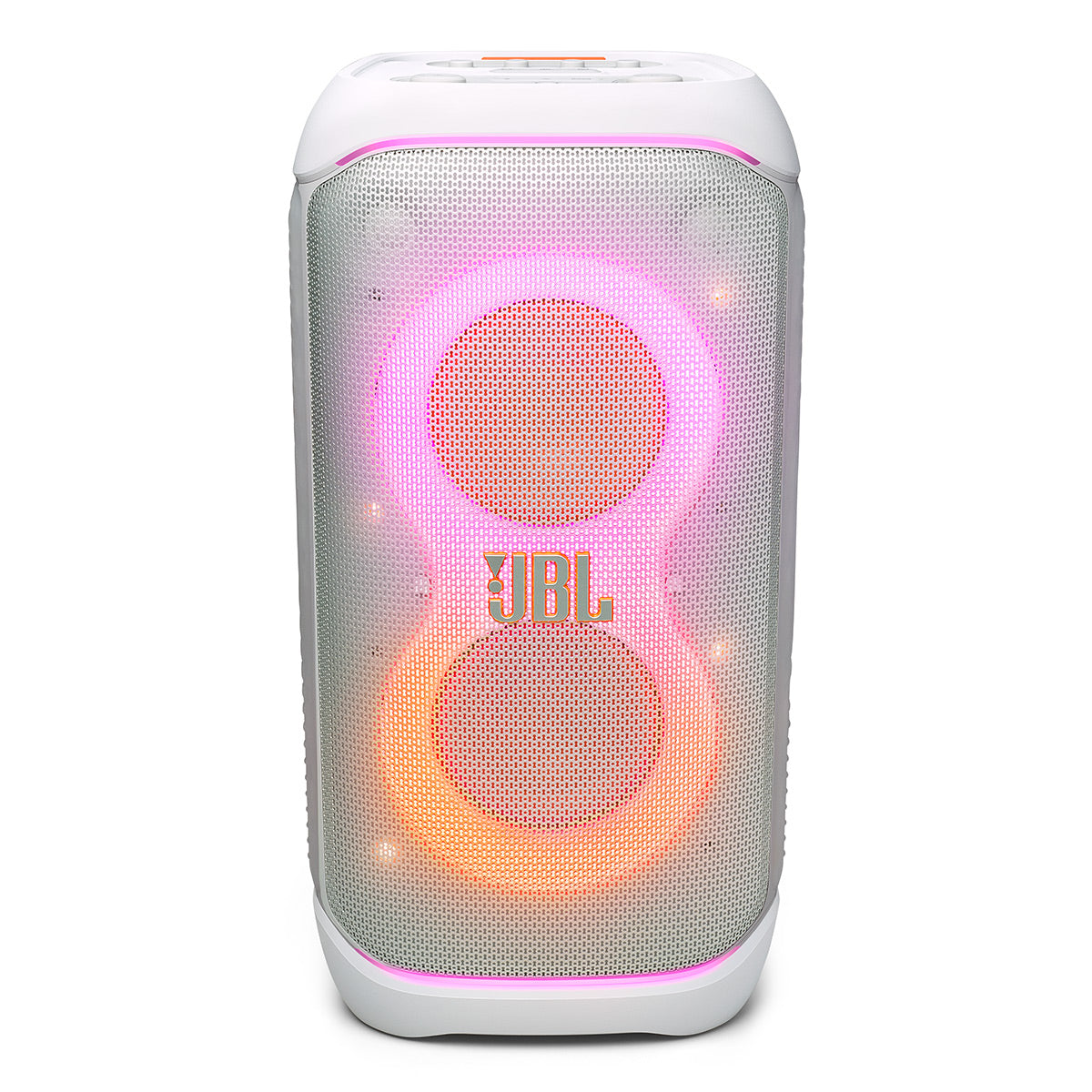 JBL PartyBox Stage 320 Portable Party Speaker with Wheels (White)