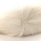 Faux Fur XS Lock Antigona Shoulder Bag White