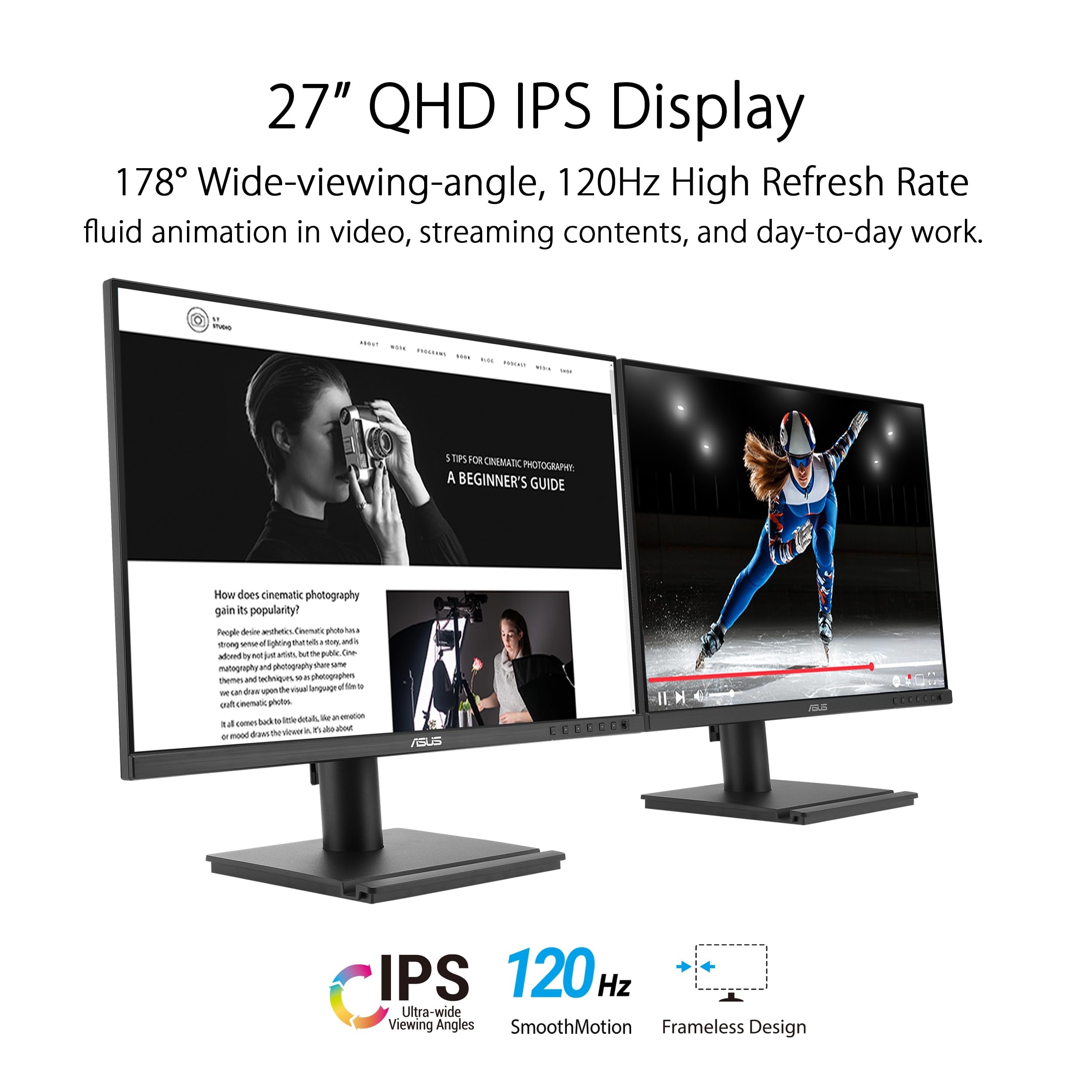 27" Class WQHD LED Monitor 16:9