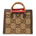 Monogram Jumbo GG Textured Dollar Calfskin  Medium Diana Tote Bag Camel Ebony New Acero Pomegranate Red