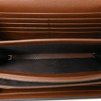 Cellarius Calfskin GG Marmont Chain Wallet Nut Brown