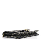 Oblique Saddle Chain Pouch Blue