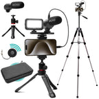 Movo USB-C Vlogging Kit for iPhone 15 and up with Fullsize Tripod