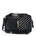 Calfskin Matelasse Monogram Lou Camera Bag Black