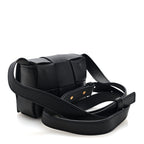 Lambskin Maxi Intrecciato Extra Mini Cassette Crossbody Bag Black