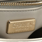 Sequin Mini Flap Gray Black White Pearly White