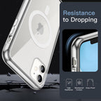 Entronix [Magnetic] Case Compatible with iPhone 11 - [Hard Back] Thick Clear
