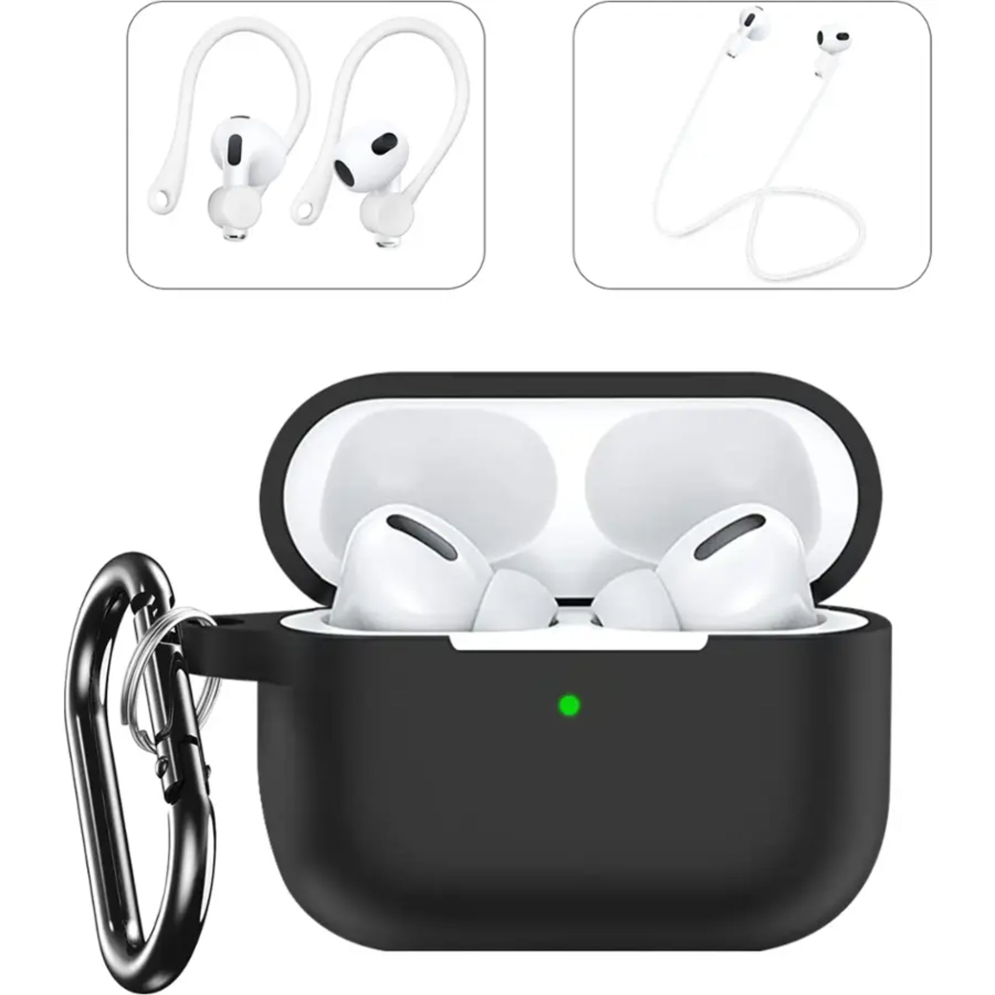 SAHARA - Case for Apple AirPods Pro (2nd Generation 2022) - Black